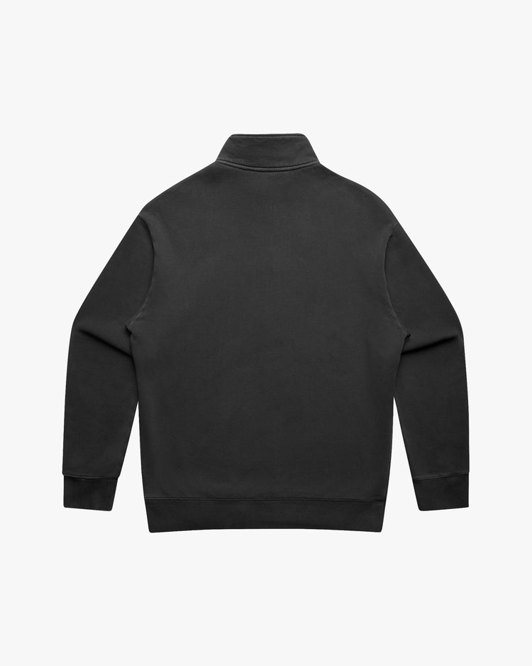 Lata Half Zip - Faded Black