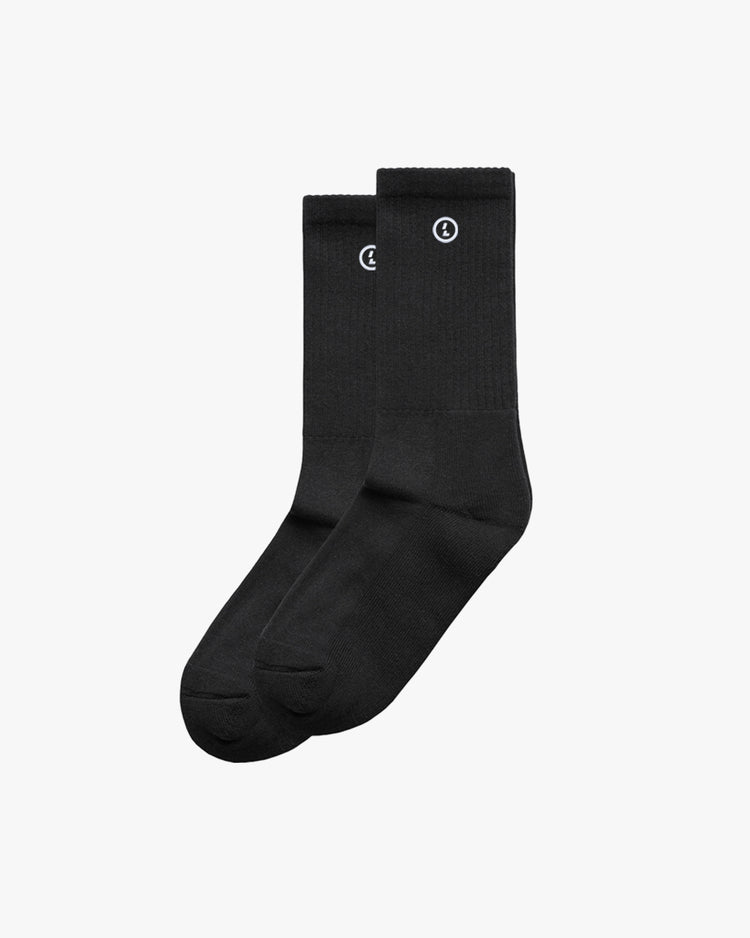 Black sock front