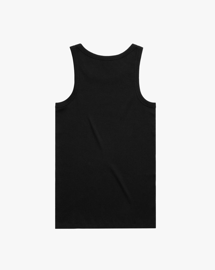 Script Singlet - Black