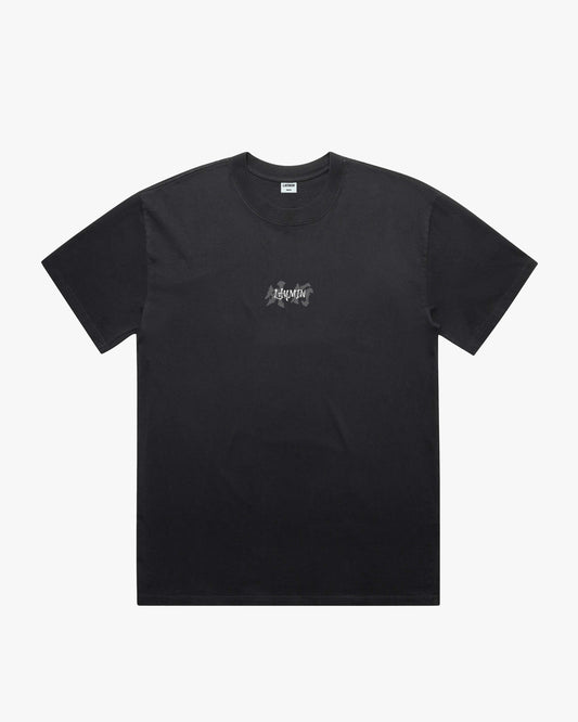 Front t-shirt mockup with stylized logo