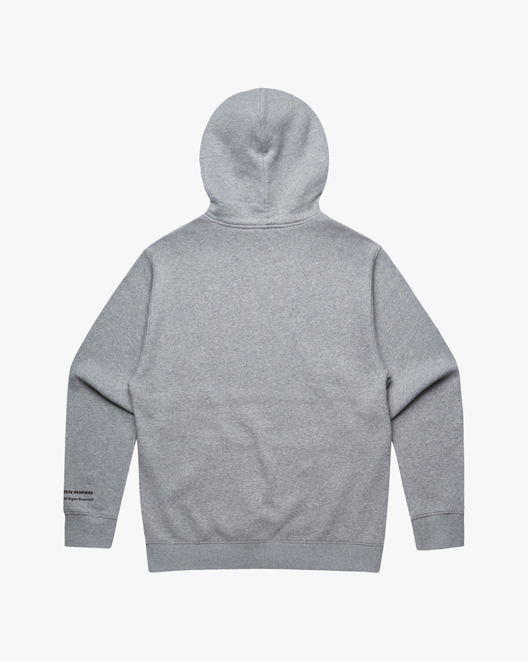 Hoodie graphic back, gray