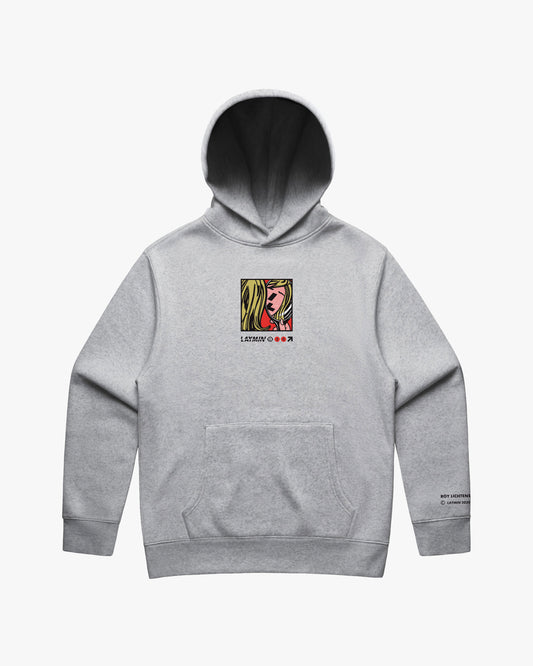 Hoodie graphic front, gray