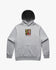 Hoodie graphic front, gray