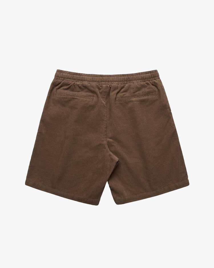 Fan Cord Shorts - Walnut