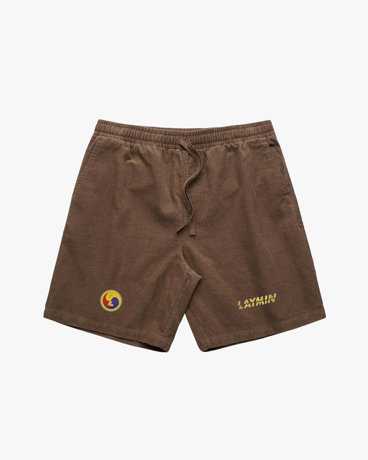 Fan Cord Shorts - Walnut