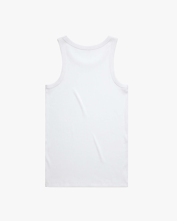 Script Singlet - White