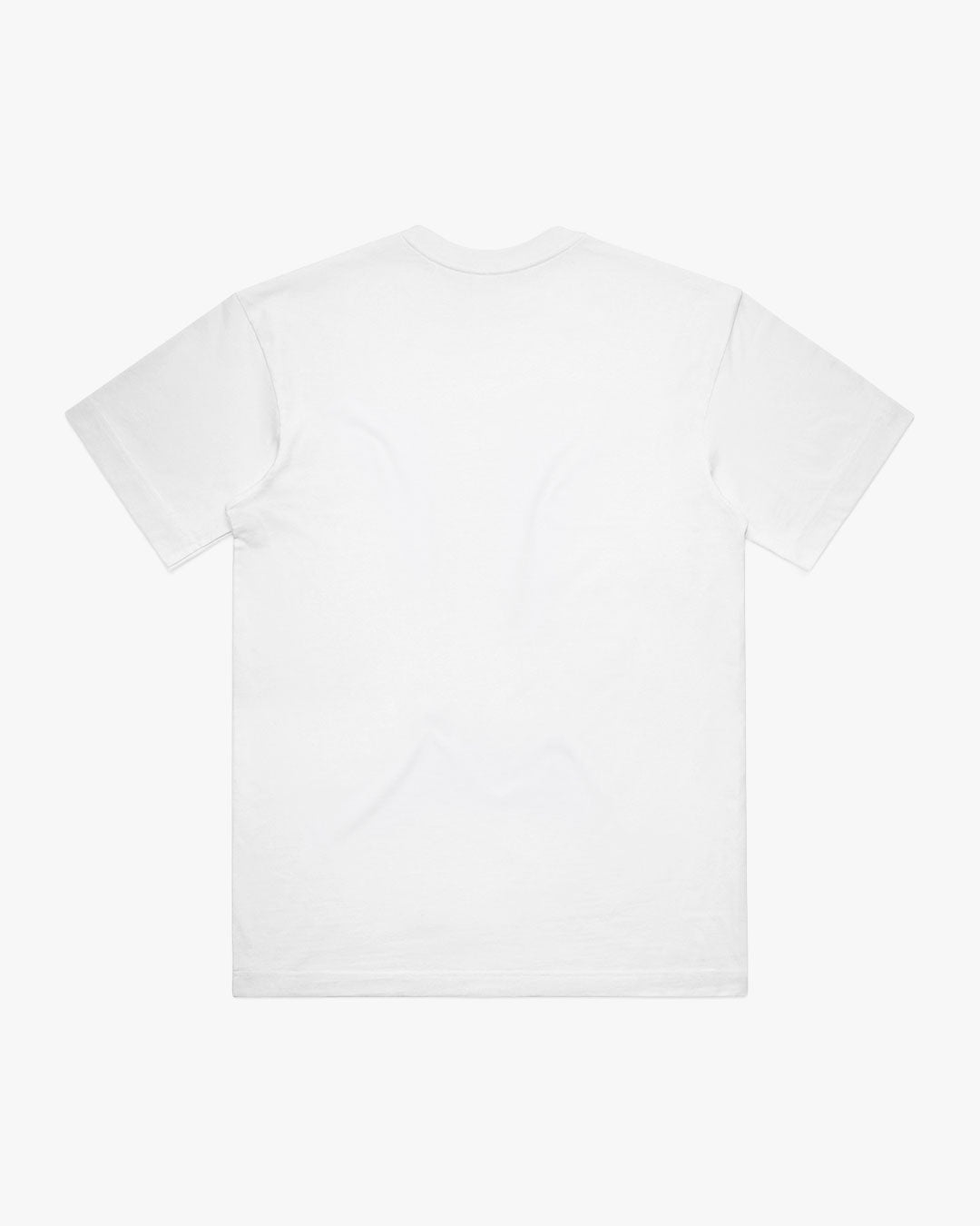 Bkac of white t-shirt